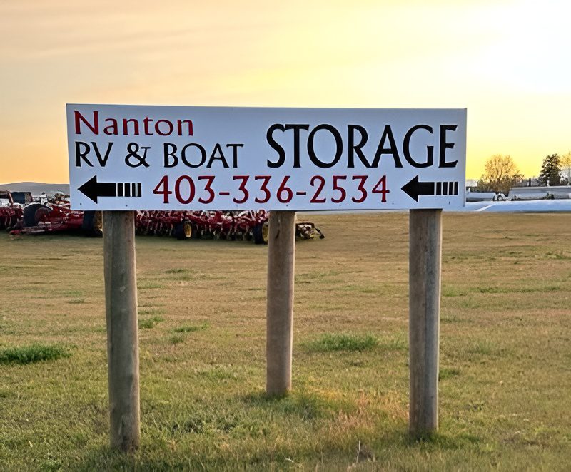 Nanton storage phone number sign